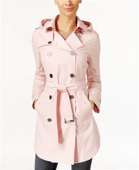 raincoat michael kors|michael kors raincoat with belt.